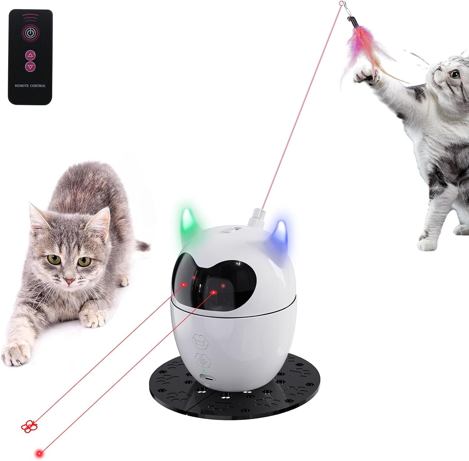 SpinChase 2-in-1 Automatic Cat Toy