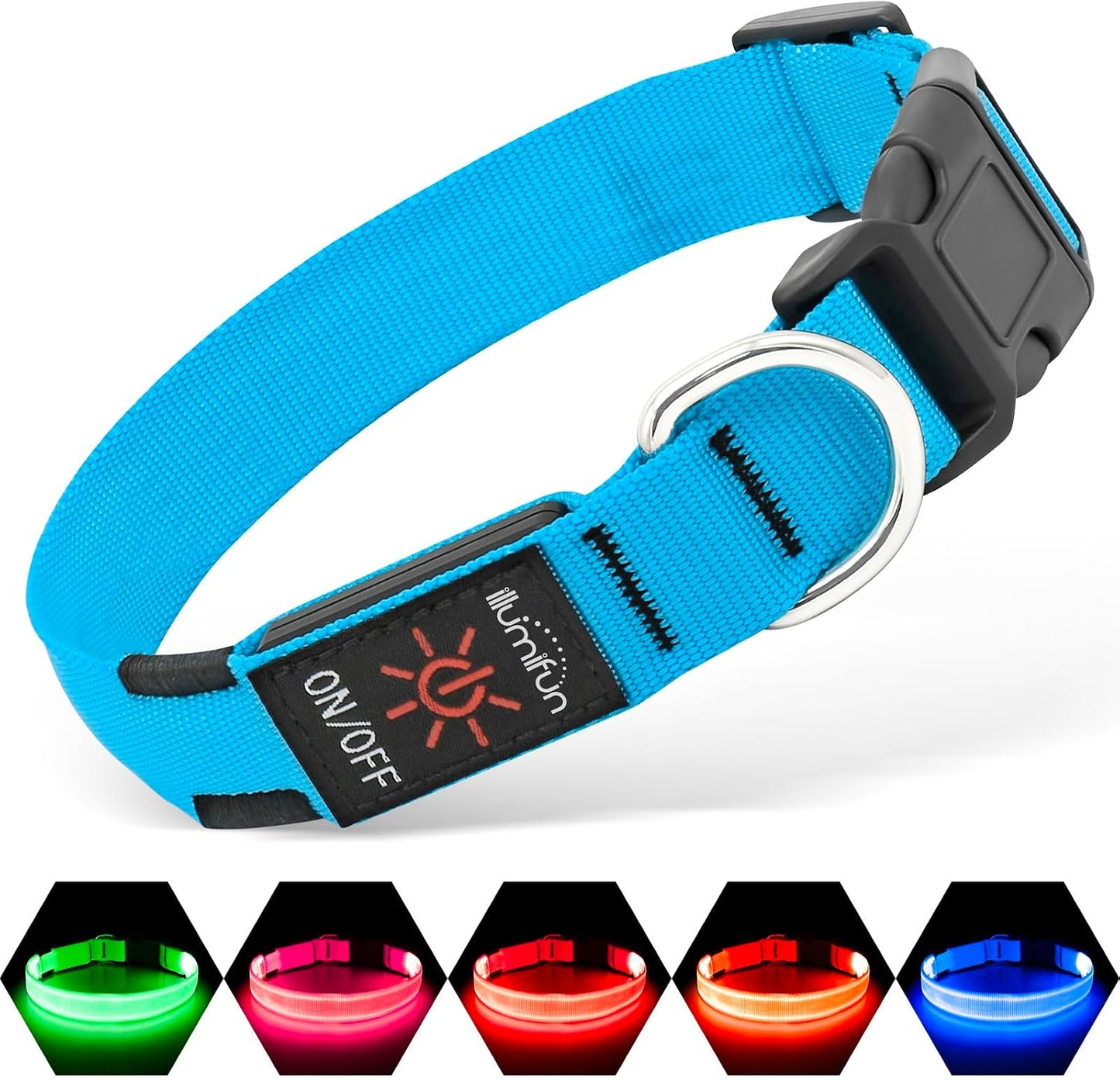 Glow Safe LED Dog Collar - USB Rechargeable