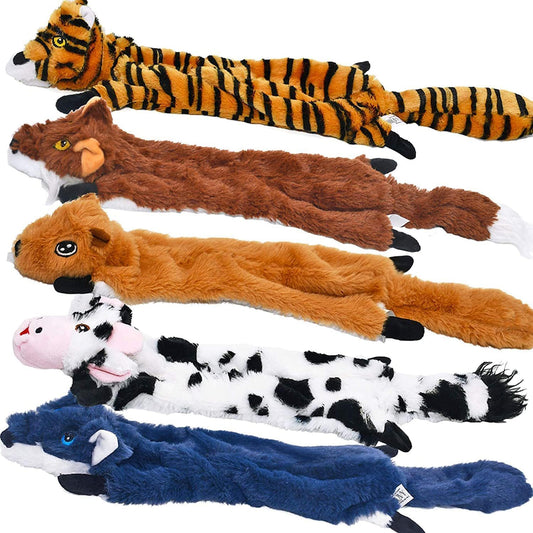 Crinkle Crew 5-Pack No-Stuffing Squeaky Toys