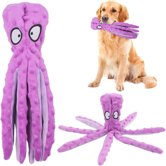 Wiggly Octopus Crinkle Dog Toy