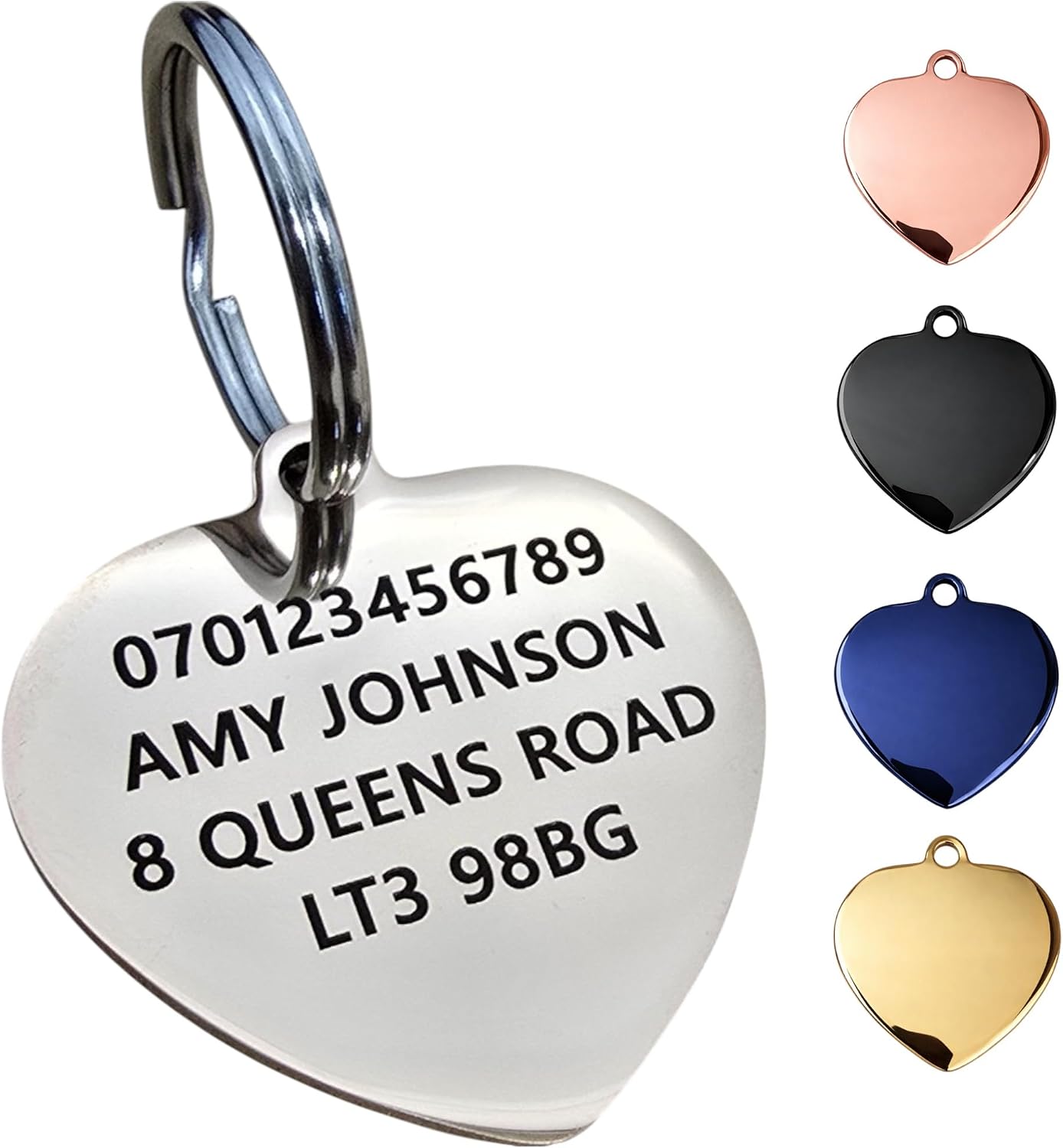 Engraved Stainless Steel Pet ID Tag
