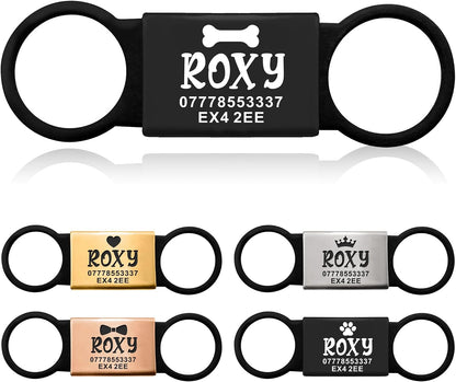 Silent Slide-On Engraved Collar Tag