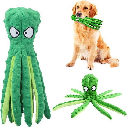 Wiggly Octopus Crinkle Dog Toy