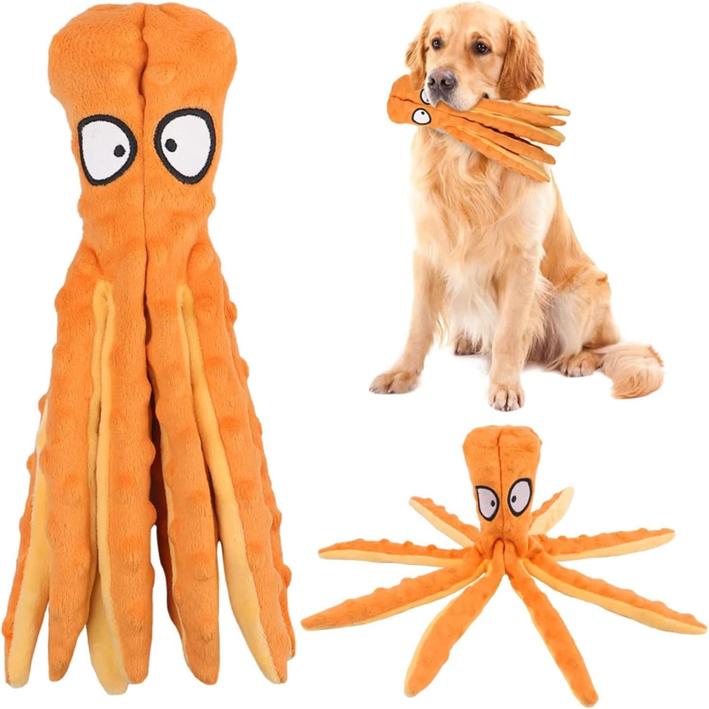 Wiggly Octopus Crinkle Dog Toy