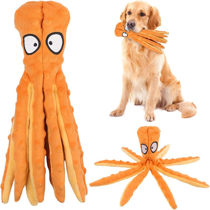 Wiggly Octopus Crinkle Dog Toy