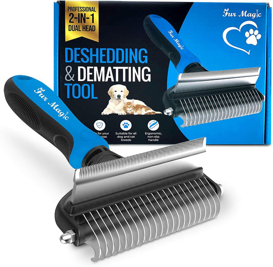 2-in-1 Deshedding & Dematting Comb