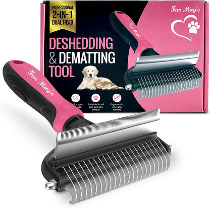 2-in-1 Deshedding & Dematting Comb