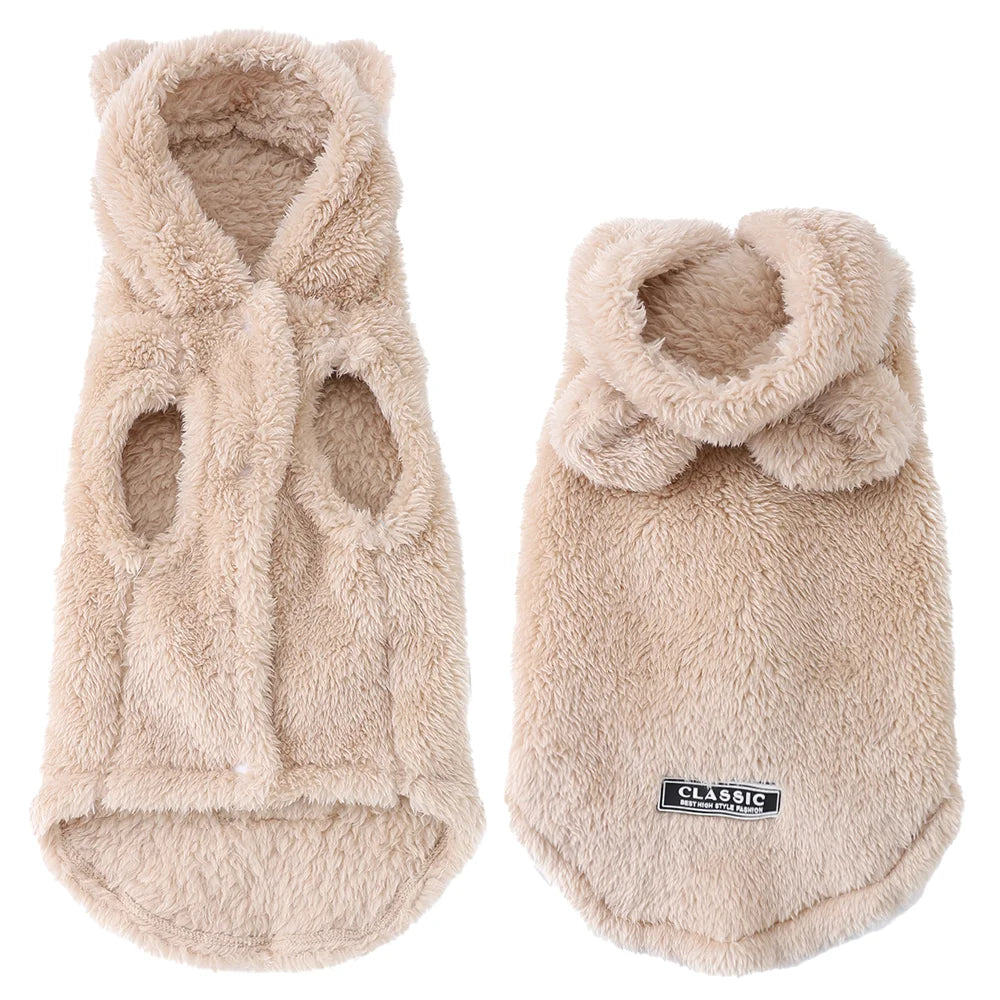 Rabbit Ears Warm Plush Dog Coat
