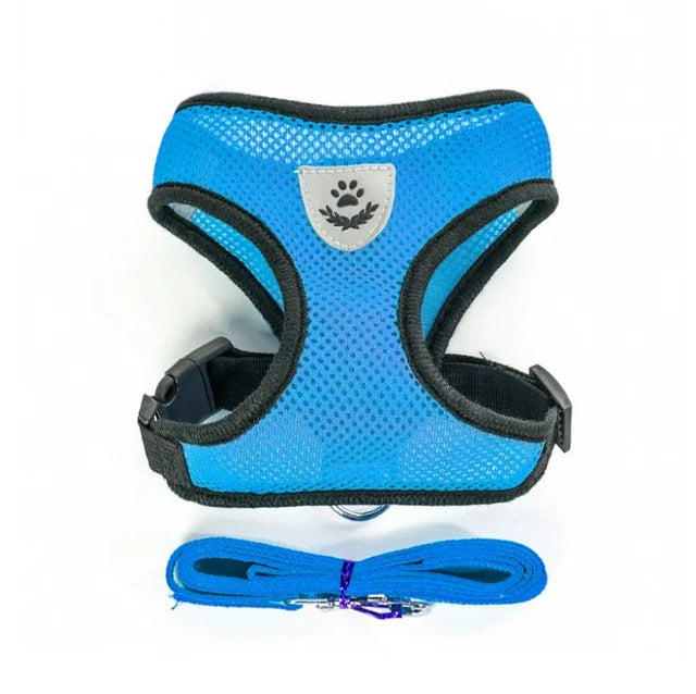 CHUS PET STORE™ Adjustable Mesh Cat Harness & Lead Set