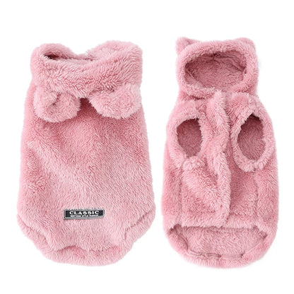 Soft Fleece Dog Hoodie Jacket
