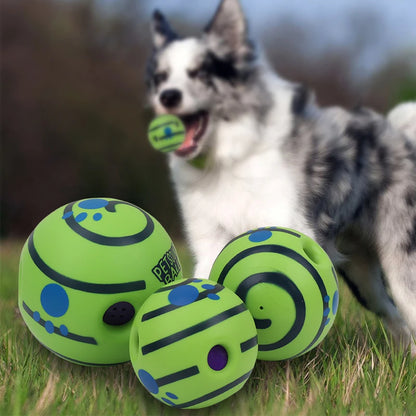 CHUS PET STORE™ Wobble & Giggle Glow Ball Dog Toy