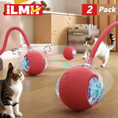 CHUS PET STORE™ Smart Rolling Cat Ball with Teaser Tail