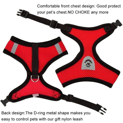 CHUS PET STORE™ Adjustable Mesh Cat Harness & Lead Set