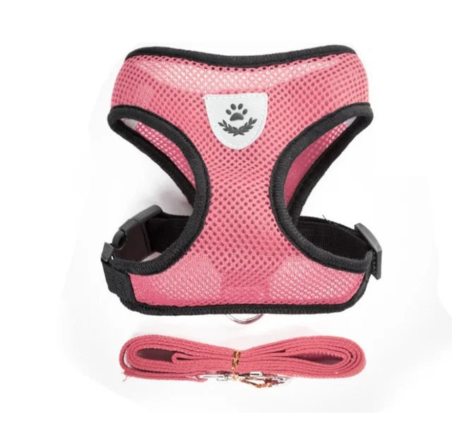 CHUS PET STORE™ Adjustable Mesh Cat Harness & Lead Set