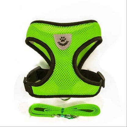 CHUS PET STORE™ Adjustable Mesh Cat Harness & Lead Set