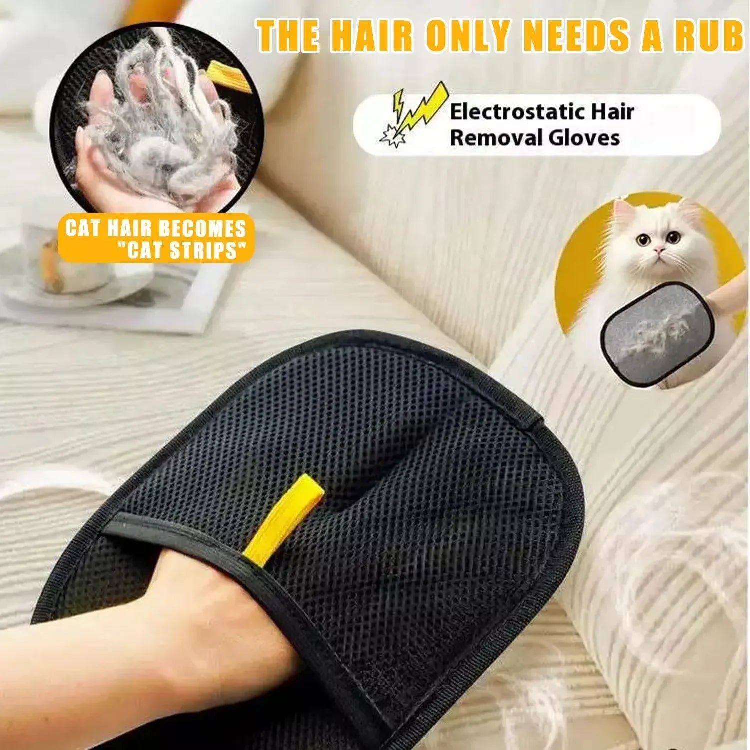CHUS PET STORE™ Deshedding Massage Grooming Glove