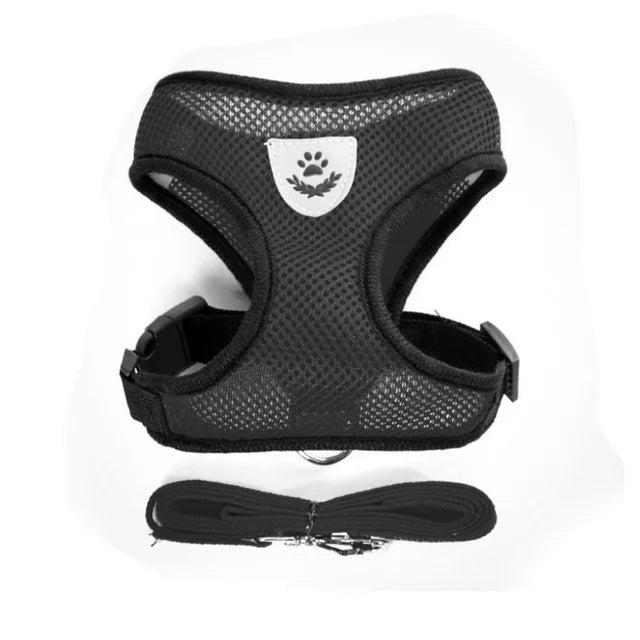 CHUS PET STORE™ Adjustable Mesh Cat Harness & Lead Set