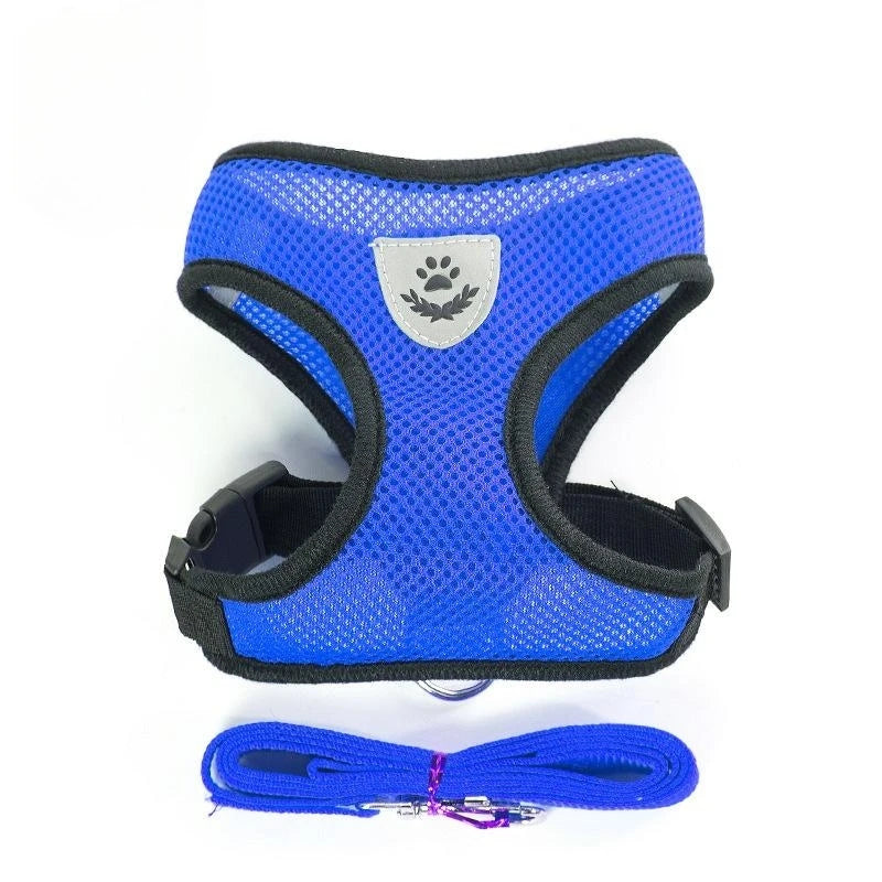 CHUS PET STORE™ Adjustable Mesh Cat Harness & Lead Set