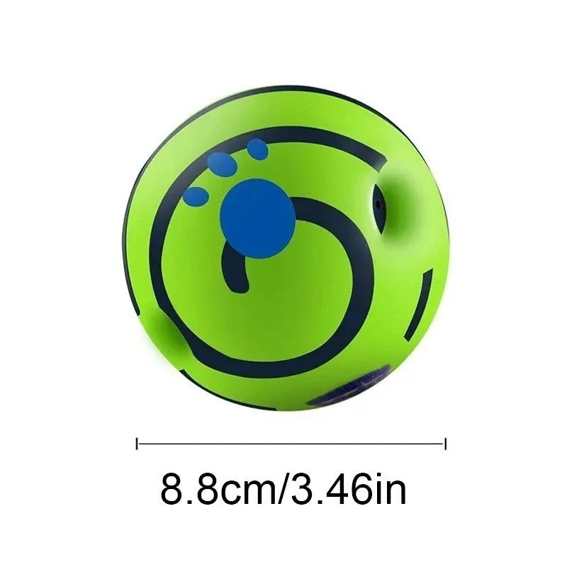 CHUS PET STORE™ Wobble & Giggle Glow Ball Dog Toy
