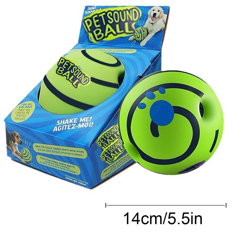 CHUS PET STORE™ Wobble & Giggle Glow Ball Dog Toy