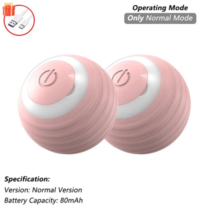 CHUS PET STORE™ Smart Rolling Cat Ball with Teaser Tail