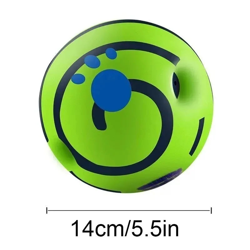 CHUS PET STORE™ Wobble & Giggle Glow Ball Dog Toy
