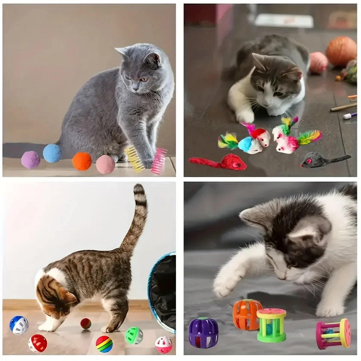 Cat Toys Mixed Pack 56/28/14pcs