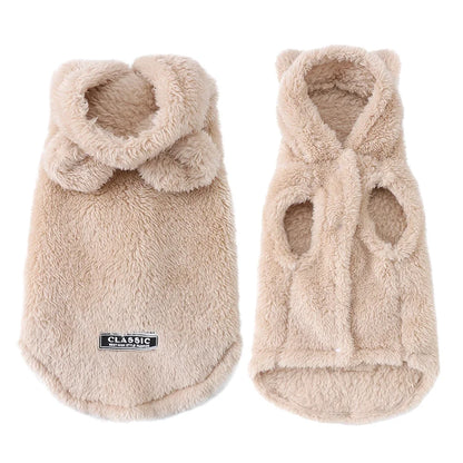 Soft Fleece Dog Hoodie Jacket