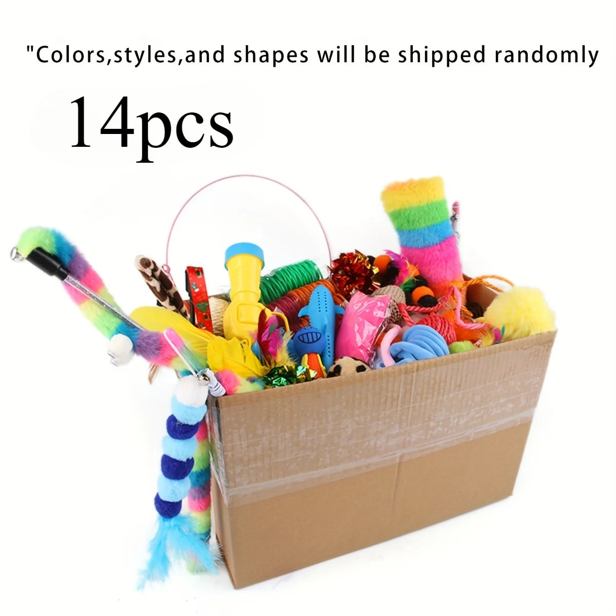 Cat Toys Mixed Pack 56/28/14pcs