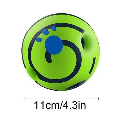 CHUS PET STORE™ Wobble & Giggle Glow Ball Dog Toy