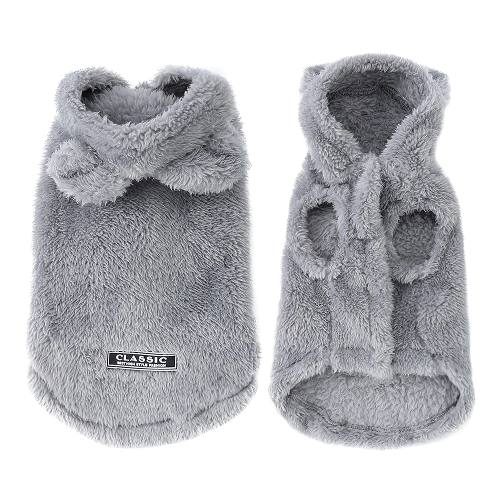 Soft Fleece Dog Hoodie Jacket