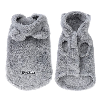 Soft Fleece Dog Hoodie Jacket