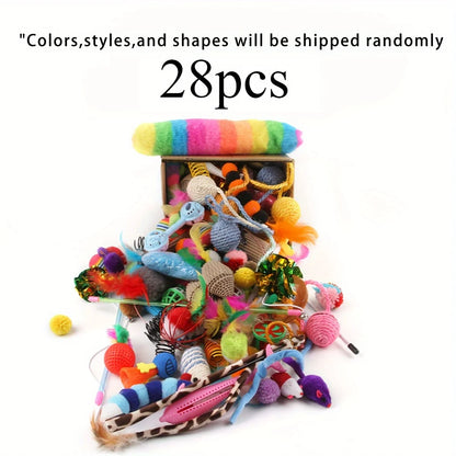 Cat Toys Mixed Pack 56/28/14pcs