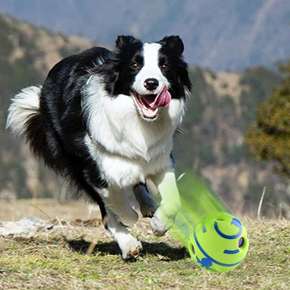 CHUS PET STORE™ Wobble & Giggle Glow Ball Dog Toy